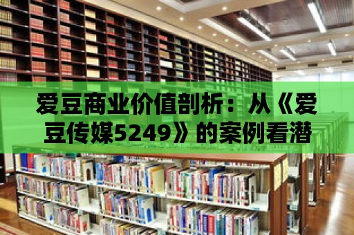 愛豆商業價值剖析：從《愛豆傳媒5249》的案例看潛力無限。