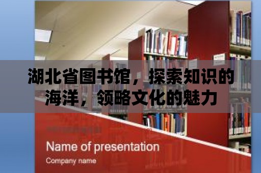 湖北省圖書館，探索知識(shí)的海洋，領(lǐng)略文化的魅力