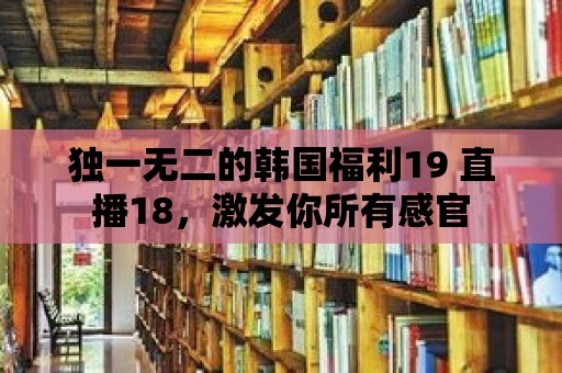 獨一無二的韓國福利19 直播18，激發你所有感官