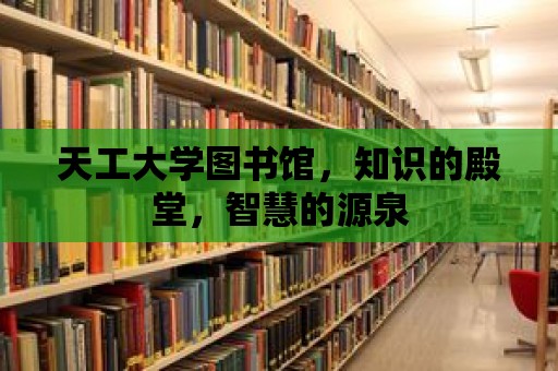 天工大學圖書館，知識的殿堂，智慧的源泉