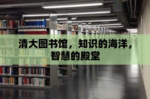 清大圖書館，知識的海洋，智慧的殿堂