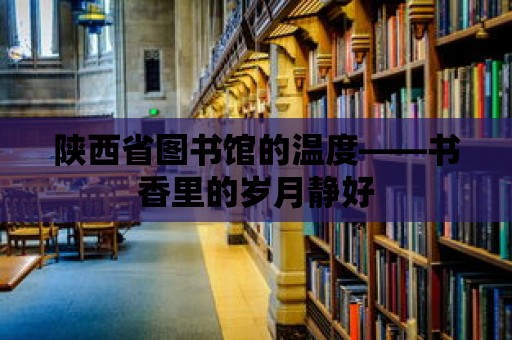 陜西省圖書館的溫度——書香里的歲月靜好