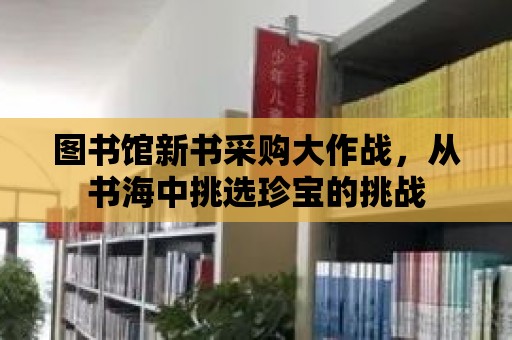 圖書館新書采購大作戰，從書海中挑選珍寶的挑戰