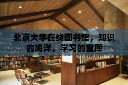 北京大學在線圖書館，知識的海洋，學習的寶庫