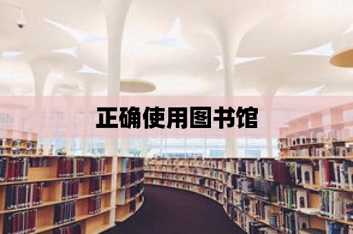 正確使用圖書館