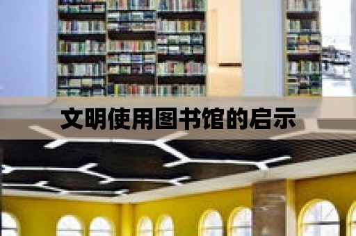 文明使用圖書館的啟示