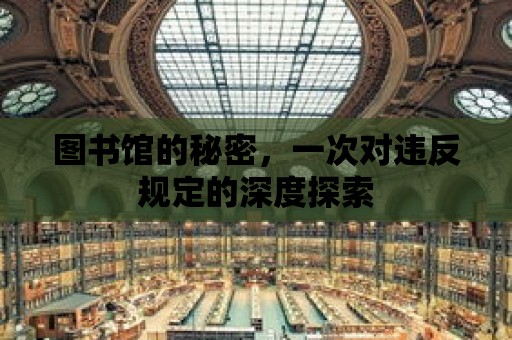 圖書館的秘密，一次對違反規定的深度探索