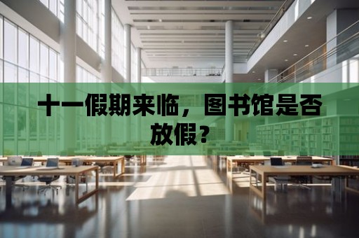 十一假期來臨，圖書館是否放假？