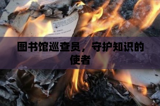 圖書館巡查員，守護知識的使者