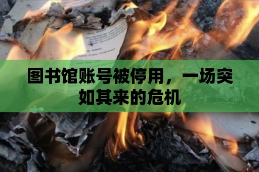 圖書館賬號被停用，一場突如其來的危機