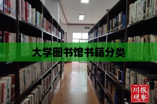 大學圖書館書籍分類