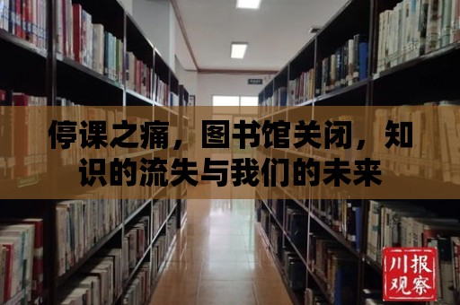 停課之痛，圖書館關閉，知識的流失與我們的未來