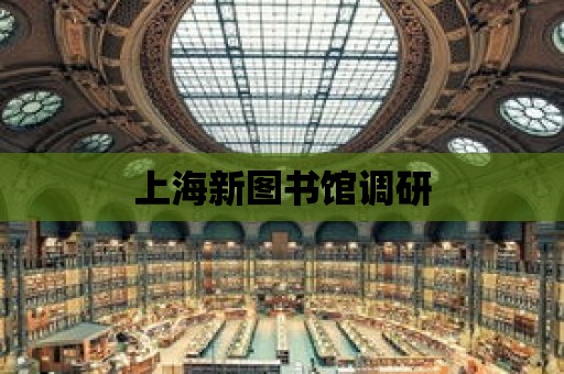 上海新圖書館調研