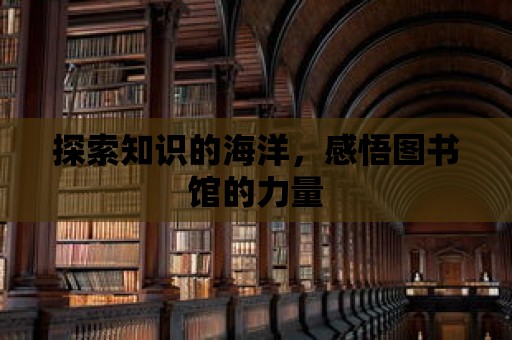 探索知識的海洋，感悟圖書館的力量