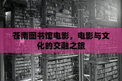 蒼南圖書館電影，電影與文化的交融之旅