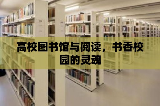 高校圖書館與閱讀，書香校園的靈魂