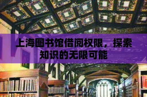 上海圖書館借閱權限，探索知識的無限可能