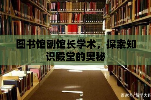 圖書館副館長學術，探索知識殿堂的奧秘