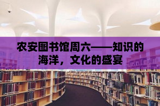 農安圖書館周六——知識的海洋，文化的盛宴