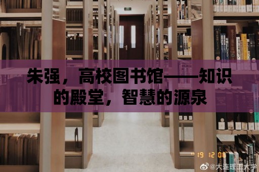 朱強，高校圖書館——知識的殿堂，智慧的源泉