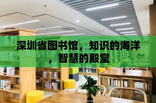 深圳省圖書館，知識的海洋，智慧的殿堂