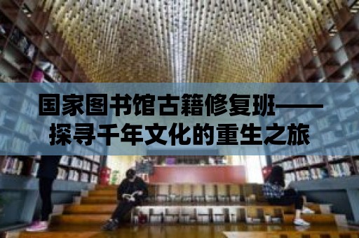 國家圖書館古籍修復班——探尋千年文化的重生之旅