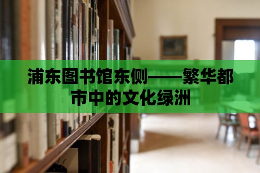 浦東圖書館東側——繁華都市中的文化綠洲