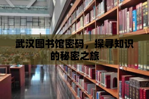 武漢圖書館密碼，探尋知識的秘密之旅