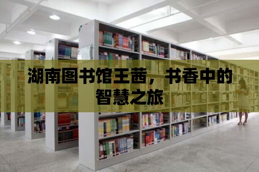 湖南圖書館王茜，書香中的智慧之旅