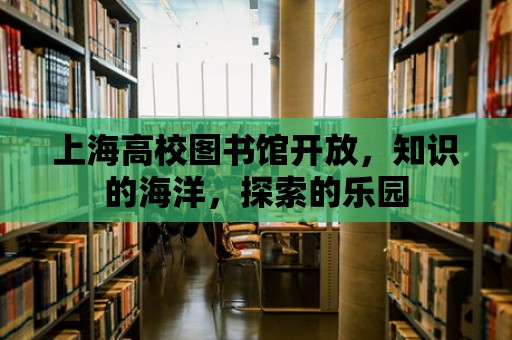 上海高校圖書館開放，知識的海洋，探索的樂園