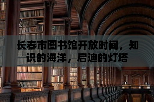 長春市圖書館開放時間，知識的海洋，啟迪的燈塔