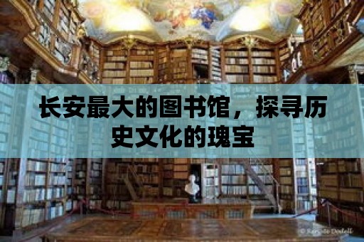 長安最大的圖書館，探尋歷史文化的瑰寶