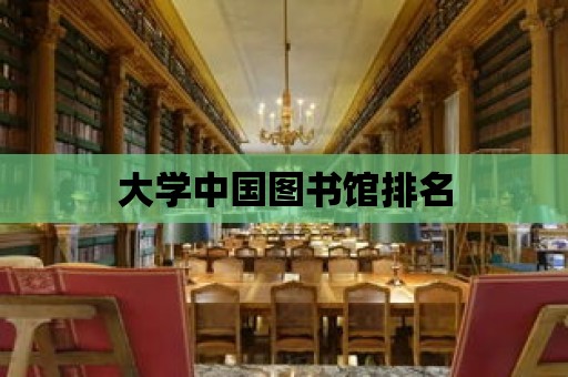 大學(xué)中國圖書館排名