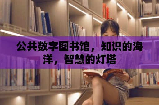 公共數字圖書館，知識的海洋，智慧的燈塔