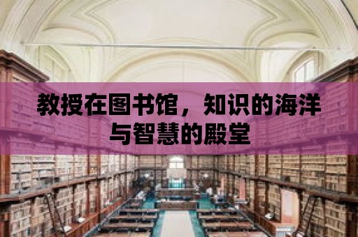 教授在圖書館，知識的海洋與智慧的殿堂