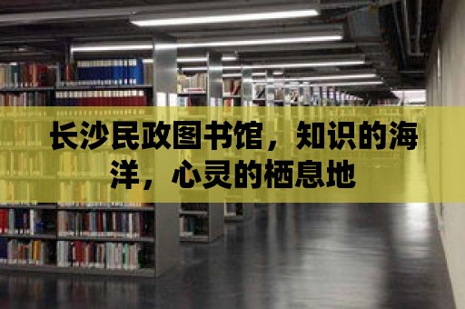 長沙民政圖書館，知識的海洋，心靈的棲息地