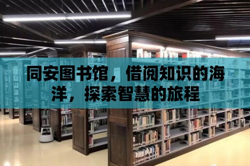 同安圖書館，借閱知識的海洋，探索智慧的旅程