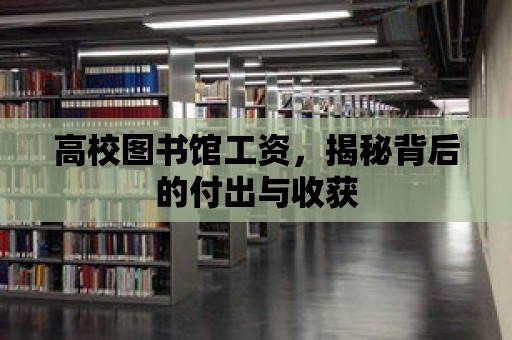 高校圖書館工資，揭秘背后的付出與收獲