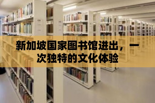 新加坡國家圖書館進出，一次獨特的文化體驗