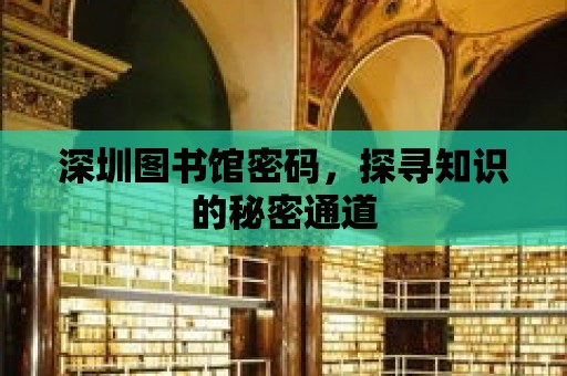 深圳圖書館密碼，探尋知識的秘密通道