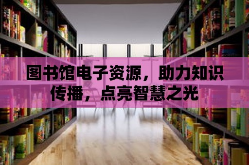 圖書館電子資源，助力知識傳播，點亮智慧之光