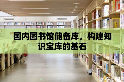 國內圖書館儲備庫，構建知識寶庫的基石