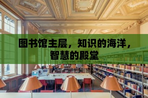 圖書館主層，知識的海洋，智慧的殿堂