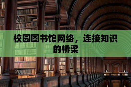 校園圖書館網絡，連接知識的橋梁