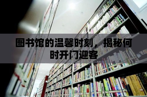 圖書館的溫馨時刻，揭秘何時開門迎客