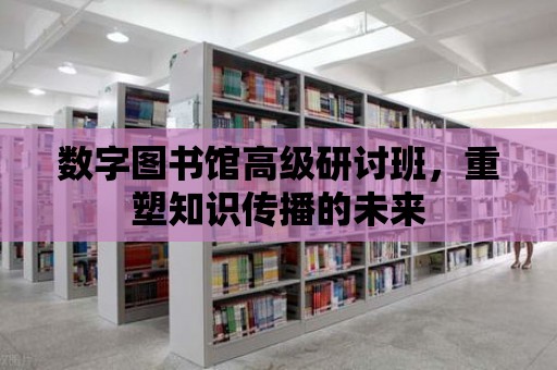 數(shù)字圖書館高級研討班，重塑知識傳播的未來