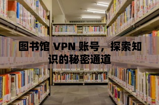 圖書館 VPN 賬號，探索知識的秘密通道