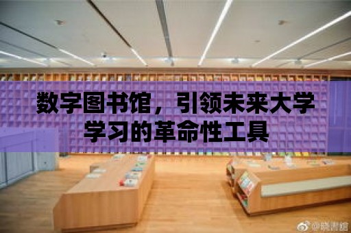 數字圖書館，引領未來大學學習的革命性工具