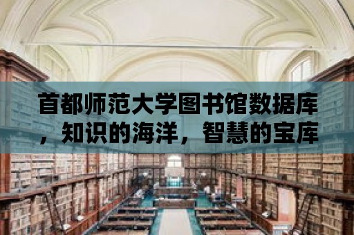 首都師范大學圖書館數據庫，知識的海洋，智慧的寶庫