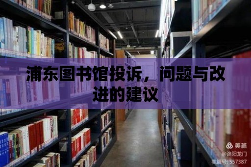 浦東圖書館投訴，問(wèn)題與改進(jìn)的建議